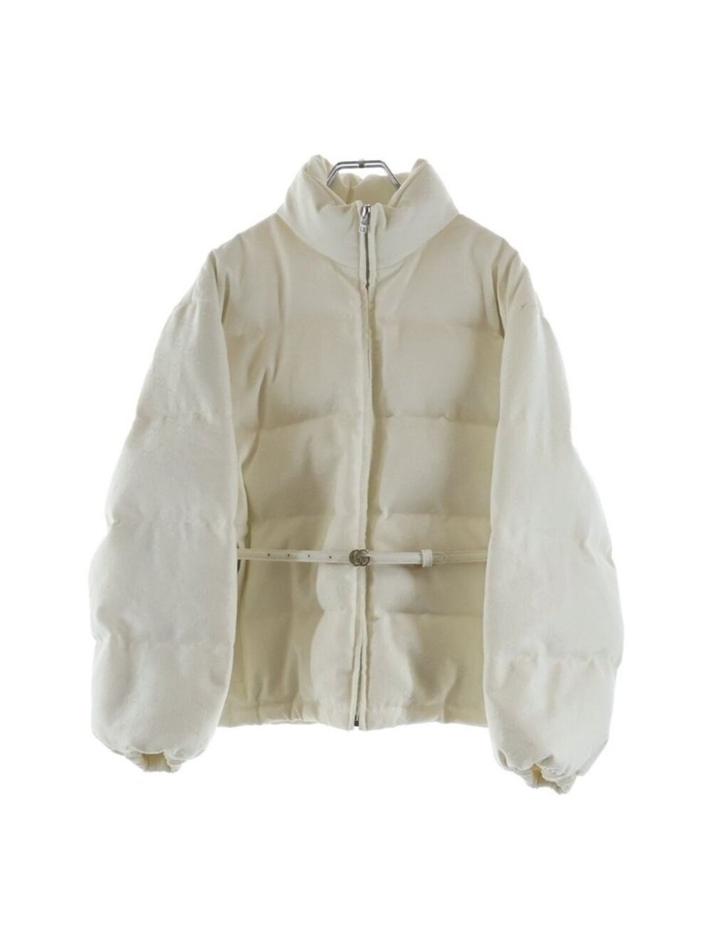 Gucci GG Canvas Padded Bomber Jacket White 40